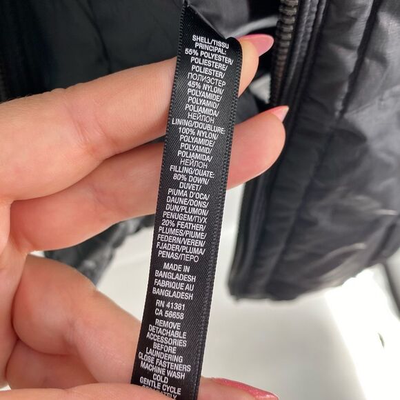 Ralph Lauren Sport Women's Size M Longline Down Puffer Winter Jacket Black Snow - Picture 6 of 9